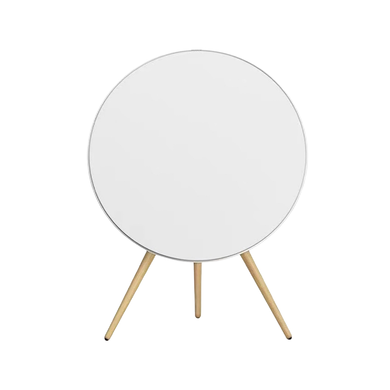 How does cabinet damping reduce resonant noise in a floor-standing stereo subwoofer?